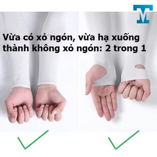 Bộ 2 Ống Tay Chống Nắng, Găng Tay Chống Nắng Hàn Quốc Let's slim