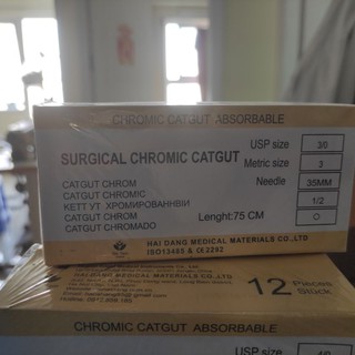 Chỉ catgut số 1/0, 2/0, 3/0, 4/0, 5/0
