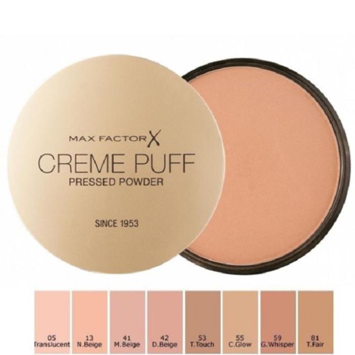 Phấn trang điểm dạng nén Max Factor Creme Puff số 81 Truly Fair