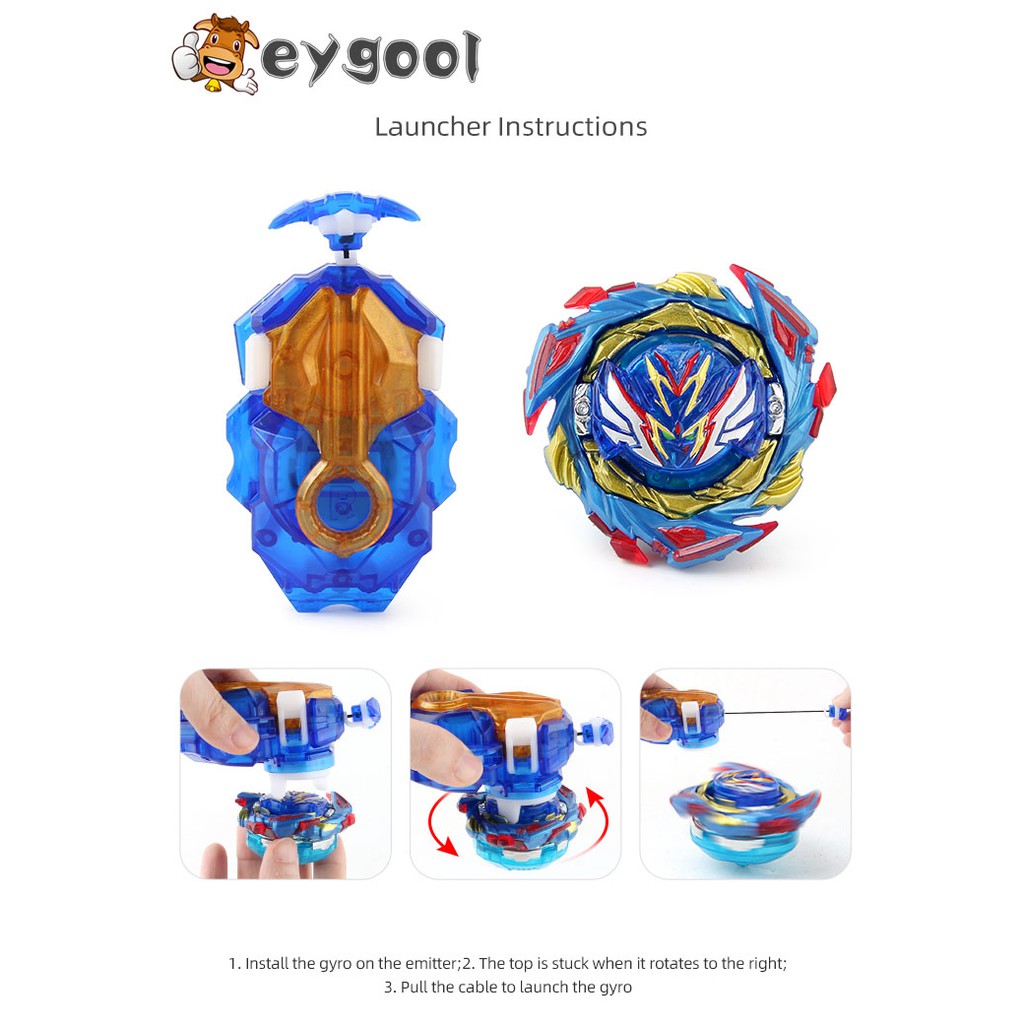 Set đồ chơi con xoay thần tốc Beyblade Burst B187 Savior Valkyrie Sh-7 B-187 + bệ phóng LR xanh lam B184