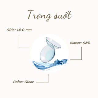 . 0-10 độ. lens trong suốt. giá 1 chiếc
