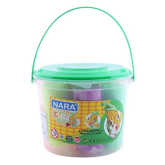 ĐẤT NẶN BỘT NGÔ KIDDY CLAY 6 MÀU 270G + 4 KHUÔN THÁI LAN