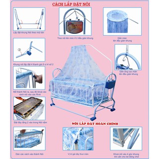 Nôi điện đại vĩ 2 tầng ( tặng kèm võng cho bé yêu)