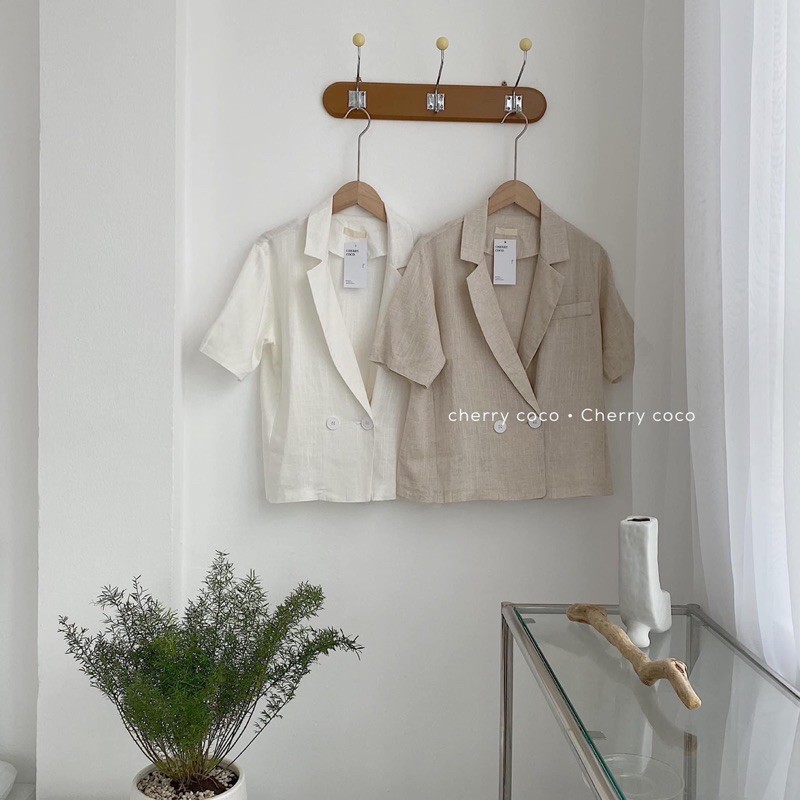 Blazer đũi 2 cúc 52620 CHERRYCOCO | BigBuy360 - bigbuy360.vn