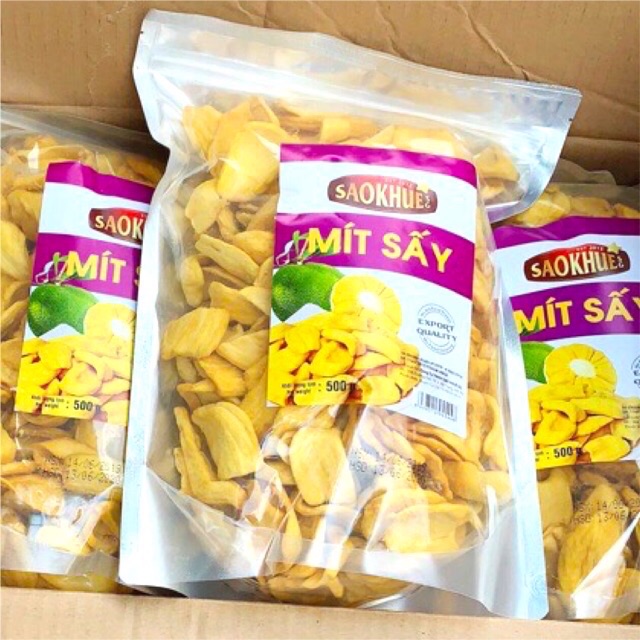 Mít Sấy Loại Xuất Khẩu thơm ngon giòn rụm - nguyên cánh 500gr