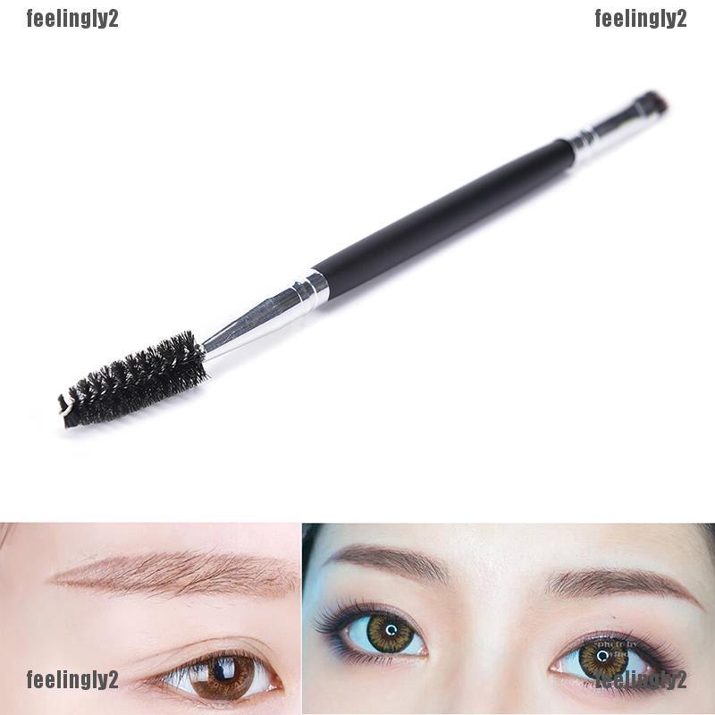 1 Pack Makeup Tool Handle Dual Brow Brush Hot Double Eyebrow Brush EyeBrow Penci