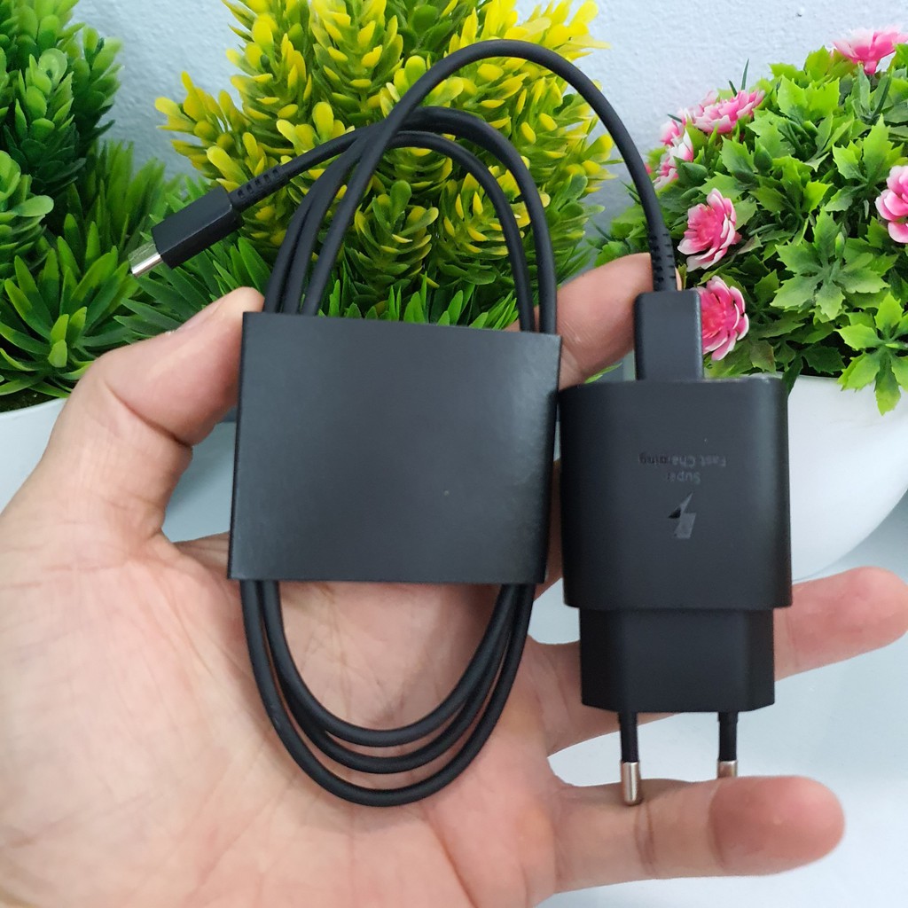 Sạc Siêu Nhanh Samsung 25W Chính Hãng Cho S22 Ultra, S22 Plus, S21 Ultra, S21, Note 20...Bảo Hành 12 Tháng