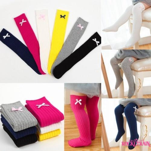 Vớ cotton đính nơ xinh xắn cho bé gái