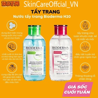 nước tẩy trang bioderma 500ml