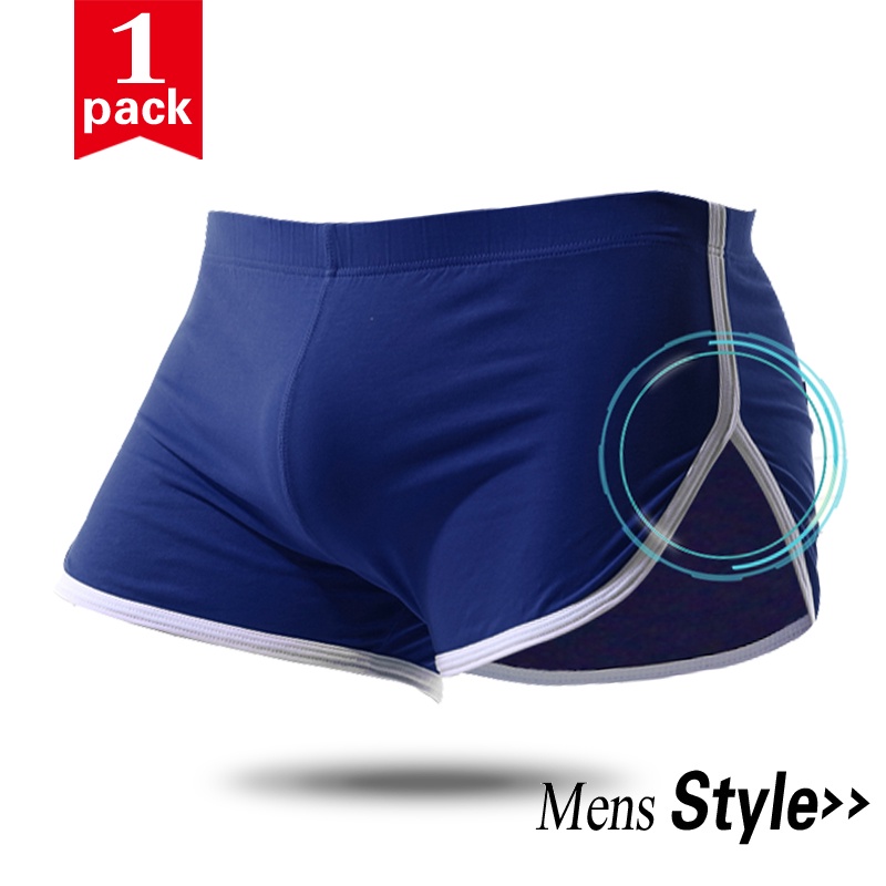 Quần Lót Boxer Cotton Dáng Rộng Thoáng Khí Thời Trang Nam Thể Thao 174