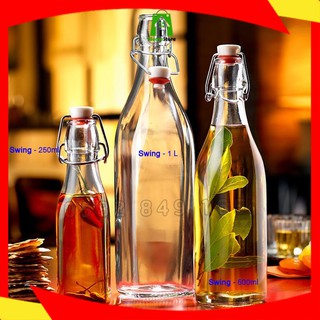 Chai thủy tinh Bormioli Rocco Swing 1l