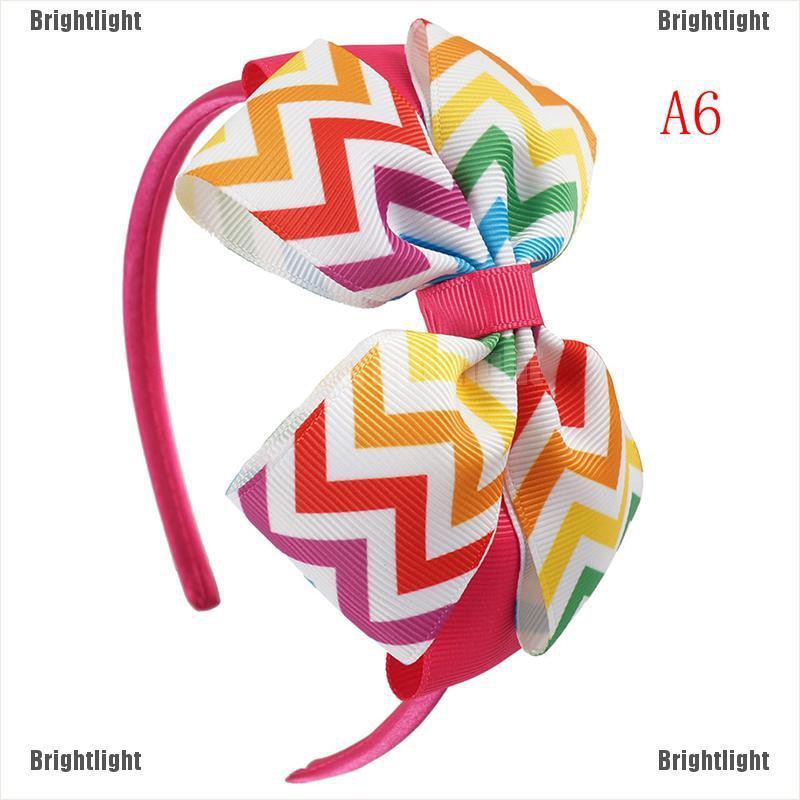 Băng Đô Nơ Cầu Vồng Dễ Thương Xinh Xắn Dành Cho Nữ