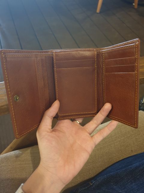 [KuTe] Ví da bò gấp nam nữ unisex cao câp -ví mini nam - dáng đứng [SieuDep]