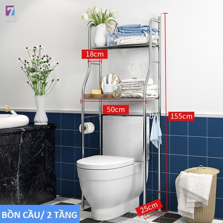 Kệ Bồn Cầu, Kệ Máy Giặt Cao Cấp Chống Nước Trong Nhà Tắm 7SEN