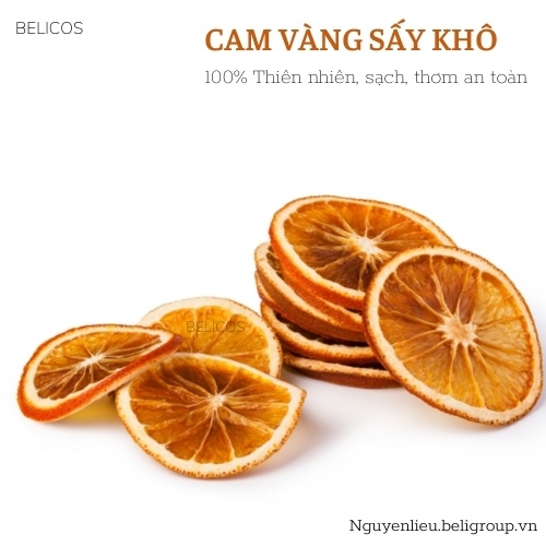 Cam Vàng Khô 5 Lát đẹp, Màu sắc tươi, 100% thiên nhiên, dùng pha trà, trang trí nến, xà phòng