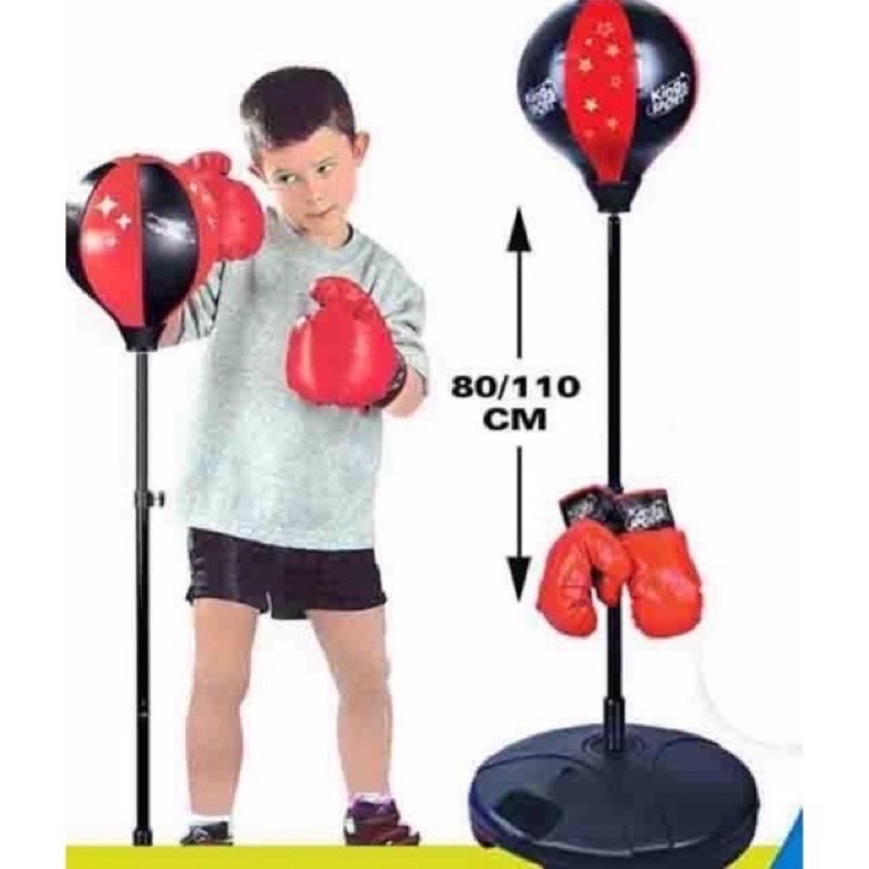 Bộ Đồ Chơi Đấm Bốc Cho Bé Boxing Set (có găng tay, trụ đỡ, giá đỡ)