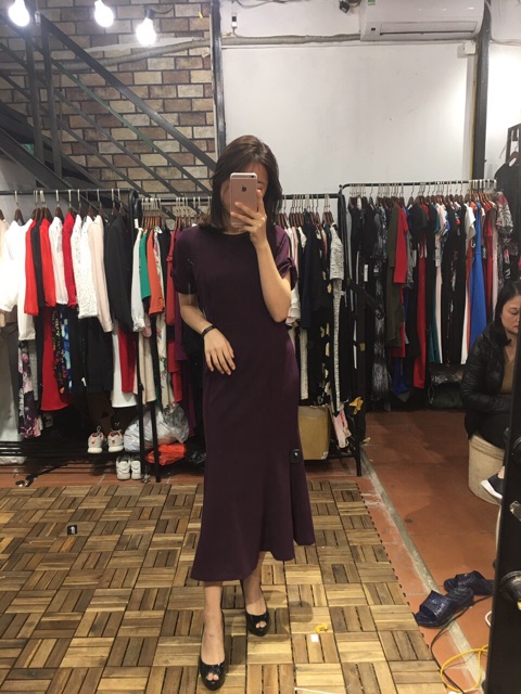 Đầm đuôi cá tay nơ vnxk
