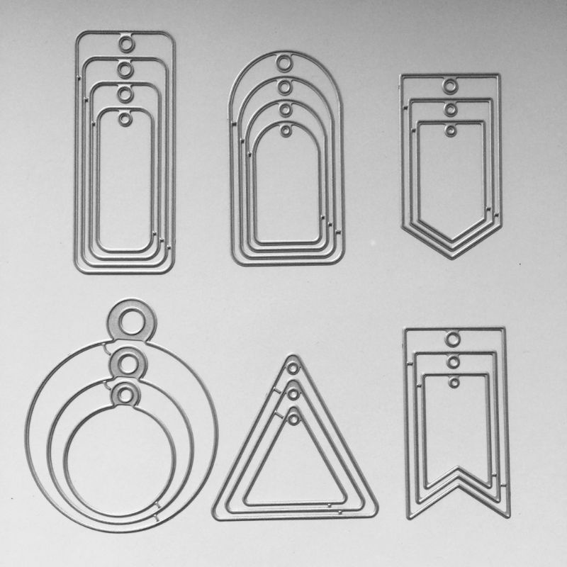 Khuôn Cắt Thẻ Trang Trí Album Hình Tròn Bằng Kim Loại