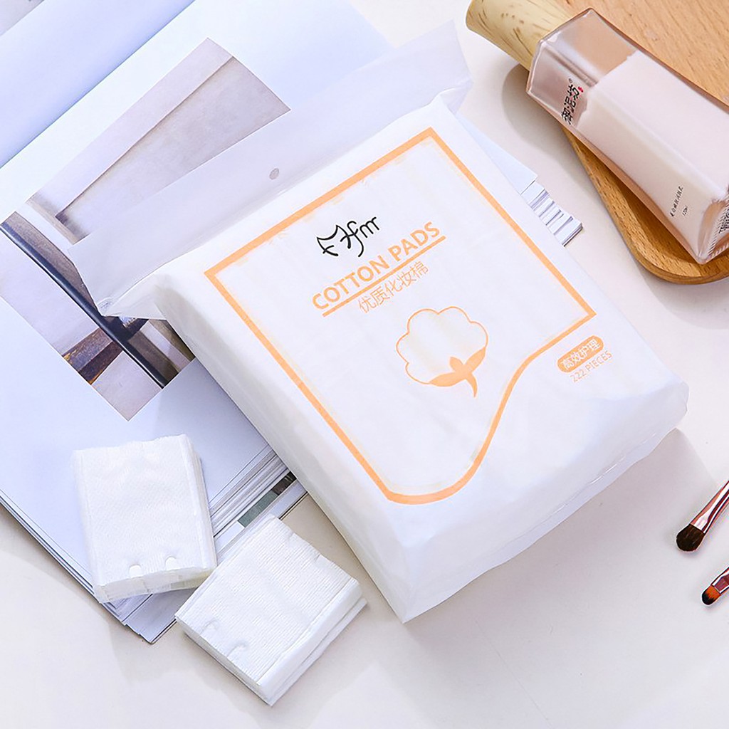 Bông tẩy trang 222 miếng MOFA MEIREN cho da dầu mụn / khô làm sạch dưỡng ẩm bộ trang điểm chính hãng TT chumia
