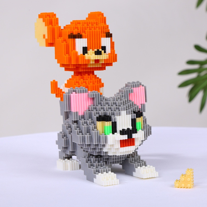 Bộ Đồ Chơi Lắp Ráp Mèo Và Chuột Vui Nhộn