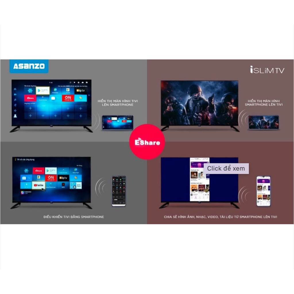 [Mã ELHAMS5 giảm 6% đơn 300K] Smart Tivi Asanzo 43 Inch Full HD 43SL800 , Asanzo 43SL800N