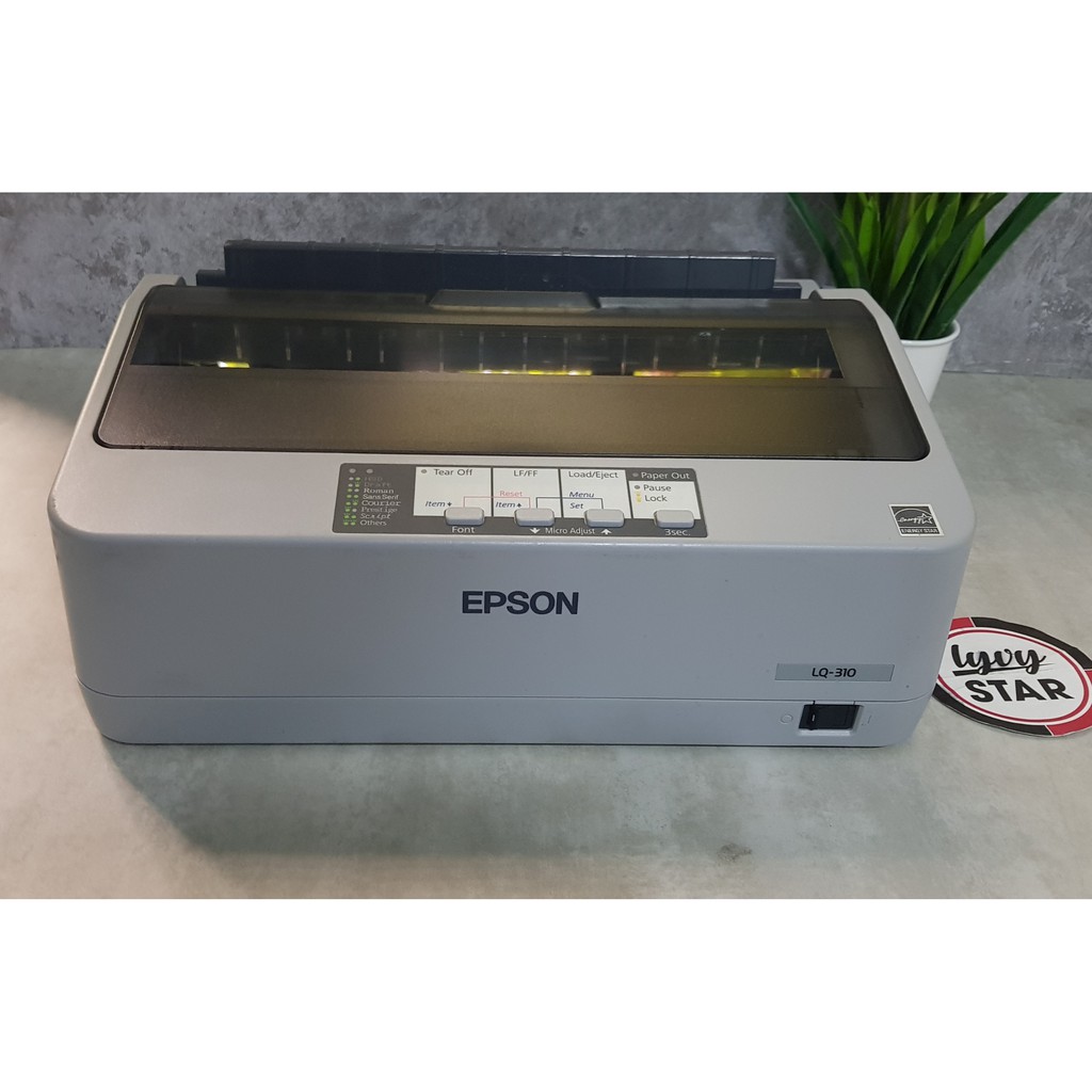 MÁY IN KIM EPSON LQ 310 (MỚI 90%) - 24 KIM - TẶNG RUY BĂNG MỰC MỚI, PHỤ KIỆN ĐI KÈM - BẢO HÀNH 3 THÁNG