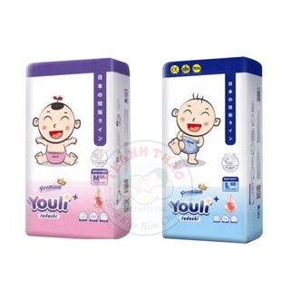 Bỉm youli tadashi tí quậy dán/quần nb26/s72/m66/l60/xl65/xxl50/xxxl46
