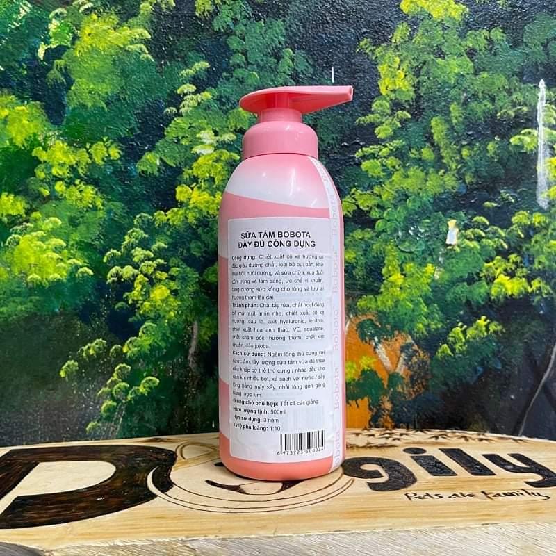 Sữa tắm nước hoa thú cưng Bobota 500ml