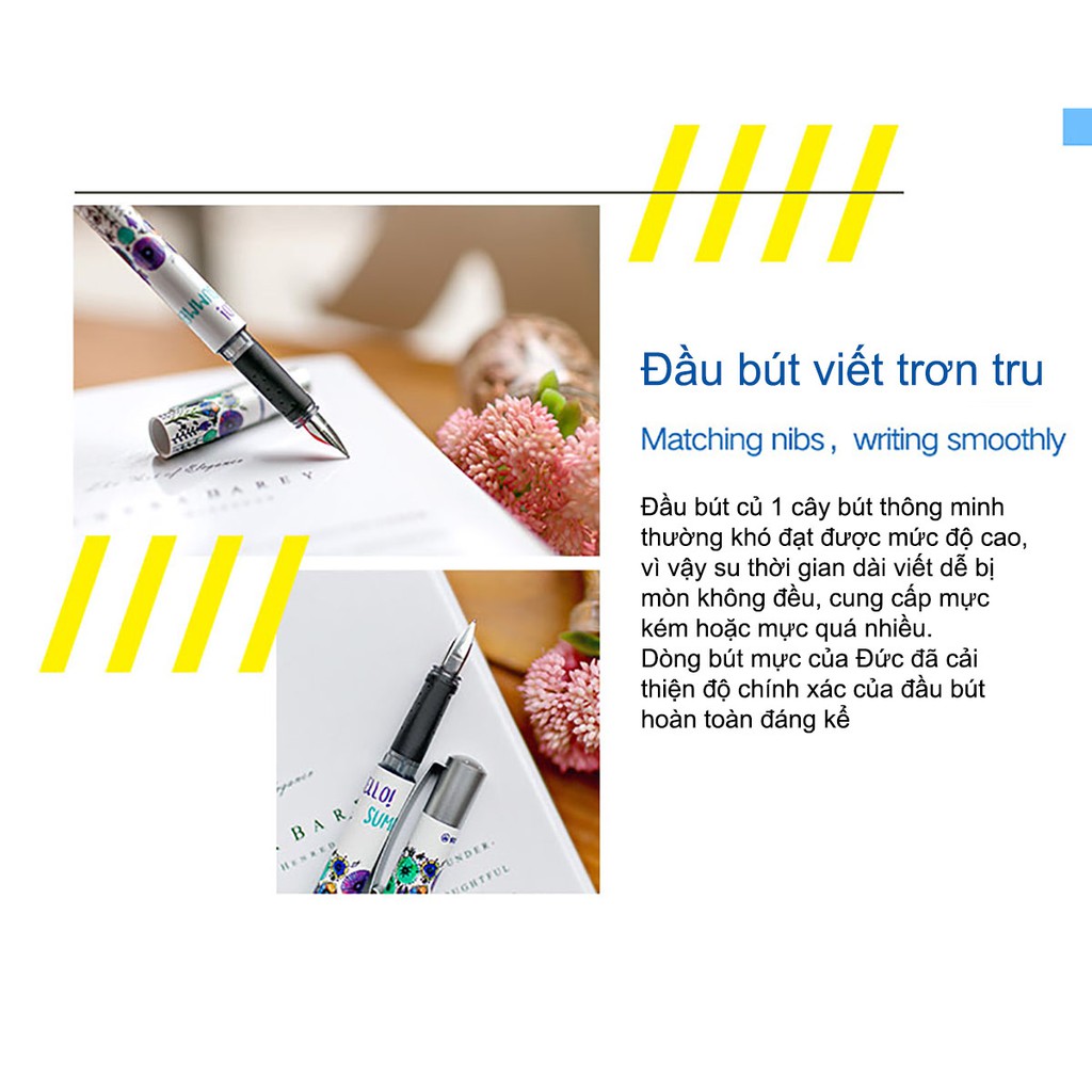 Bút máy STABILO BeCrazy "Magic ink" + tuýp ruột xanh (FP-G)