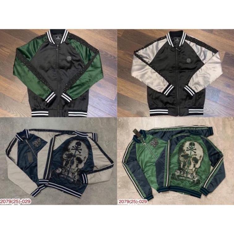 Áo khoác bomber nam Philiplein đính đá cao cấp chắc chắn chuẩn đường kim mũi chỉ ảnh thật 100%