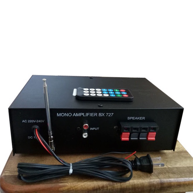 Amply Karaoke mini CALIFLOWER BX727 - AC220 - 240V - DC12V -  bluetooth - USB - thẻ SD - radio - mic - echo