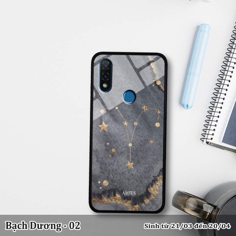 Ốp lưng kính 3D Vsmart Joy 2+- cung hoàng đạo