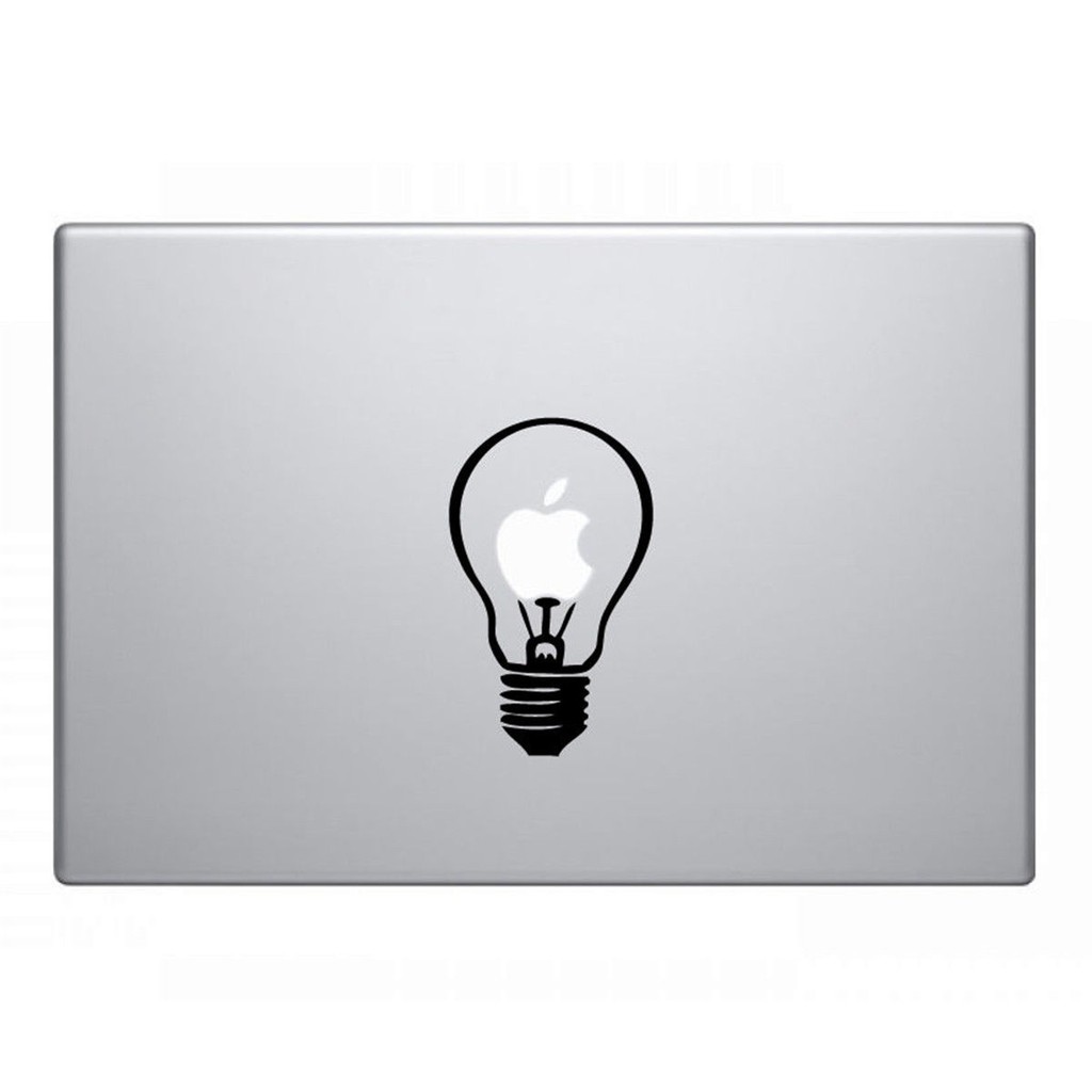 Miếng dán hình bóng đèn cho Laptop MacBook Air / Pro 11 " 12 " 13 " 15 " 17 "