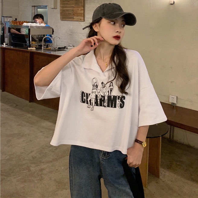 Áo polo Dáng Rộng Phong Cách Hàn Quốc Thời Trang Cho Nữ JL-TX-257 2022