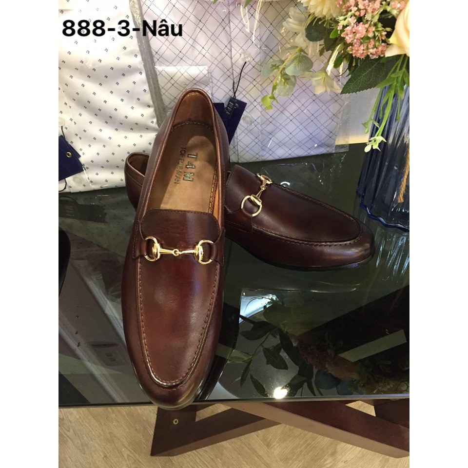 💝[Nhập mã TOP4MAN100K giảm ngay 100k] 💝Giày Loafer nâu 888 – 3 ĐỦ SIZE💝 GIẦY TÂY