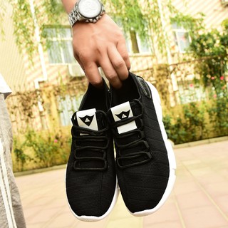 Giày Nam Sneaker POSA PSSP010 ( Đen - Xám ) .