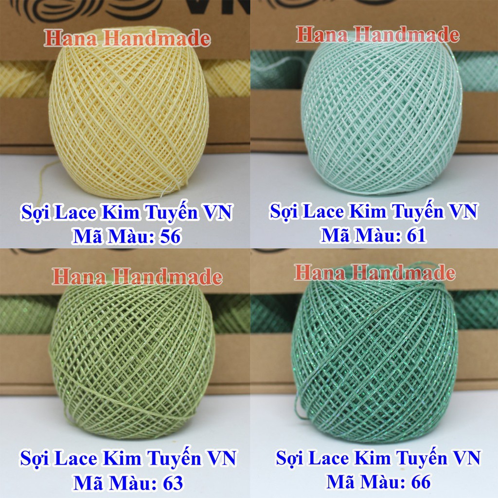 Sợi lace nhũ Craft Yarn 300g/ hộp 6 cuộn