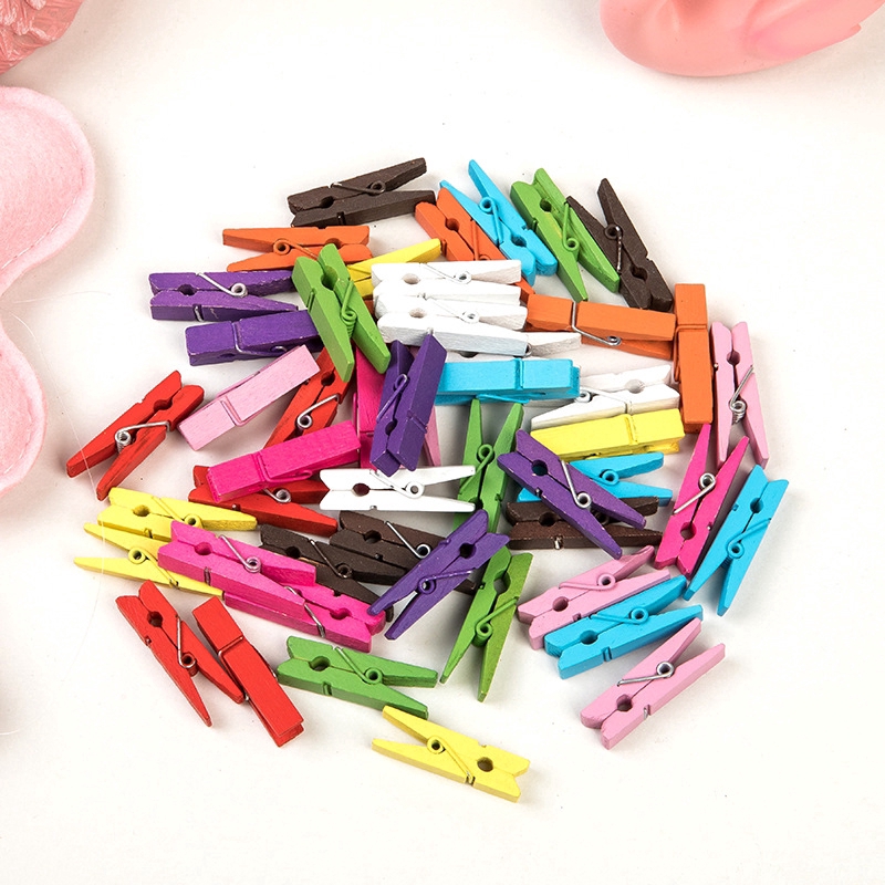 Set 10 Kẹp Gỗ Treo Ảnh Trang Trí