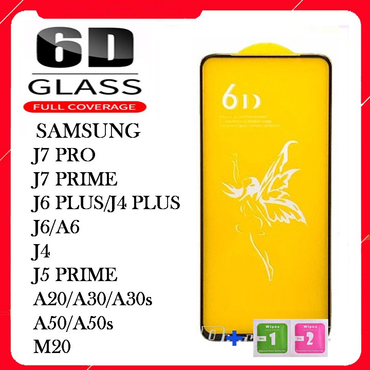 CƯỜNG LỰC FULL MÀN 6D THIÊN THẦN SAMSUNG J7 PRO/J7 PRIME/J6 PLUS/J4 PLUS/J6/A6/J4/J5 PRIME/A20/A30/A30s/A50/A50s/M20/R17