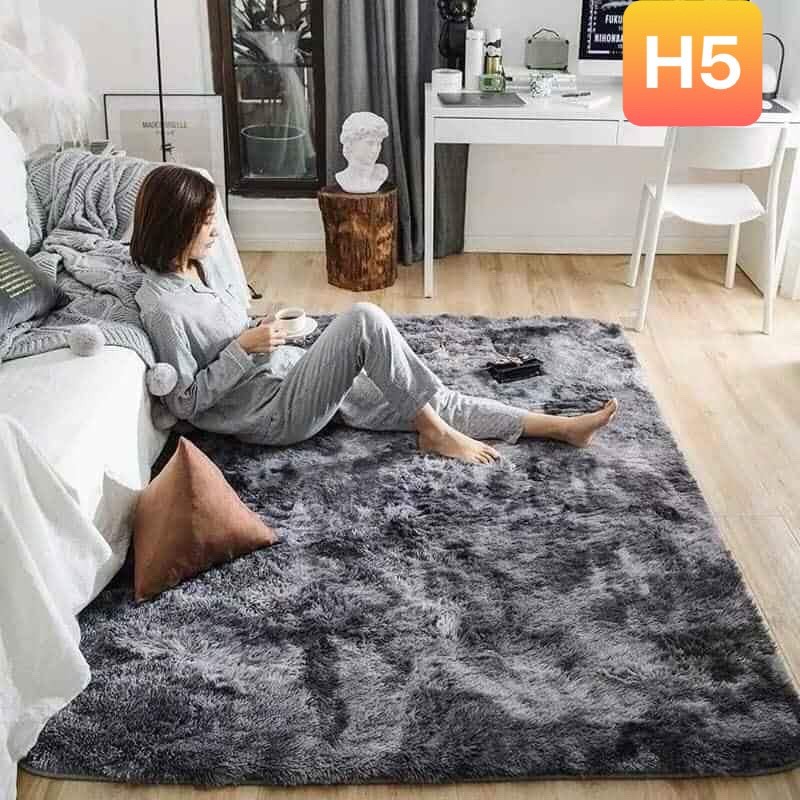 [ XẢ KHO ] Thảm lông siêu chất phù hợp trang trí DECOR kích thước m6x2m mặt sau trống trơn trượt