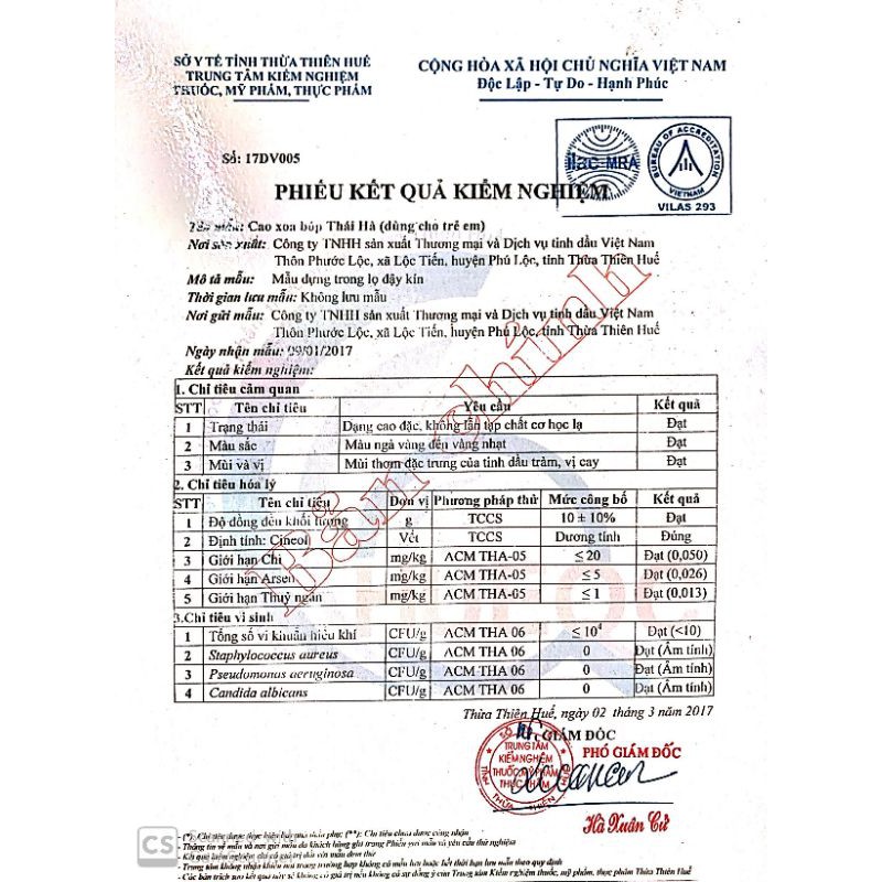 Cao tràm trẻ em 15gr