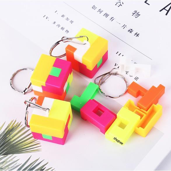 MÓC KHÓA RUBIK VUÔNG, TRÒN LẮP GHÉP PHÁT TRIỂN TRÍ TUỆ CHO TRẺ