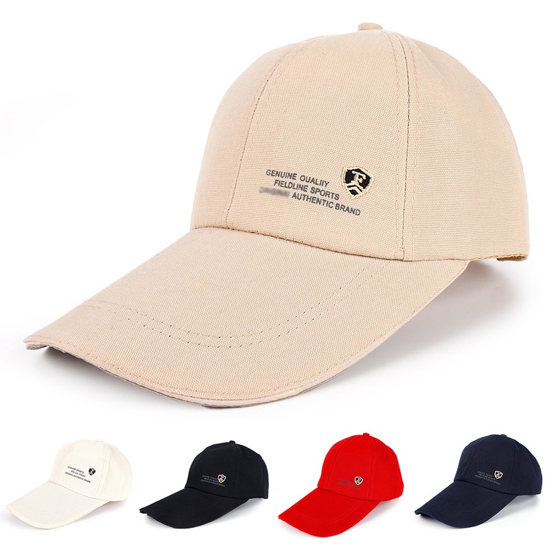 Mũ Lưỡi Trai Unisex Bằng Cotton Thêu Họa Tiết Mùa Xuân Có 5 Màu Tùy Chọn