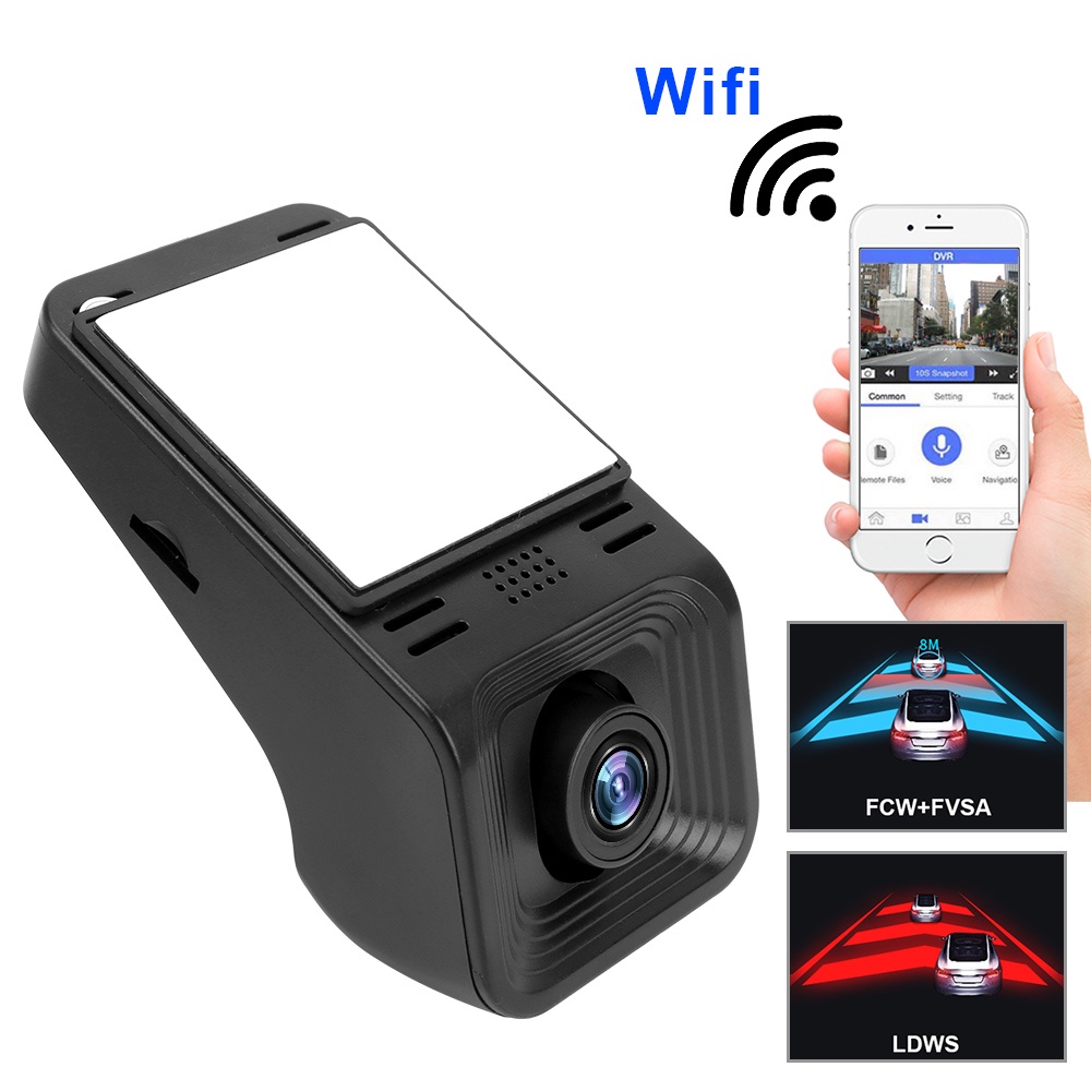 Camera hành trình cho xe hơi hỗ trợ quay đêm Android DVR 1080P HD ống kính ADAS AR 24H
