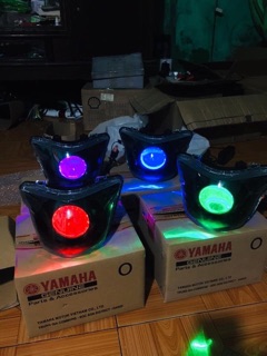 òng LED Mắt quỷ ( DE ) chỉnh mầu qua App trên điện thoại lắp mọi loại xe  Đèn bi câu Mắt quỷ đổi màu