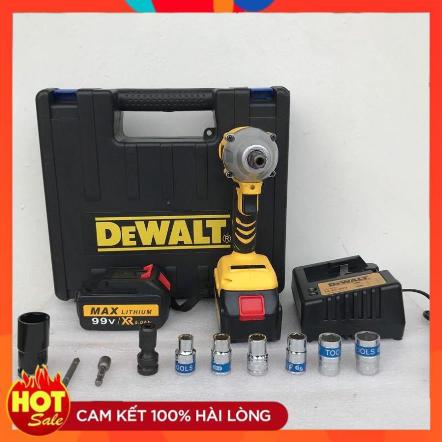 [Hàng Tốt] Máy siết bulong Dewalt không chổi than tặng kèm bộ phụ kện