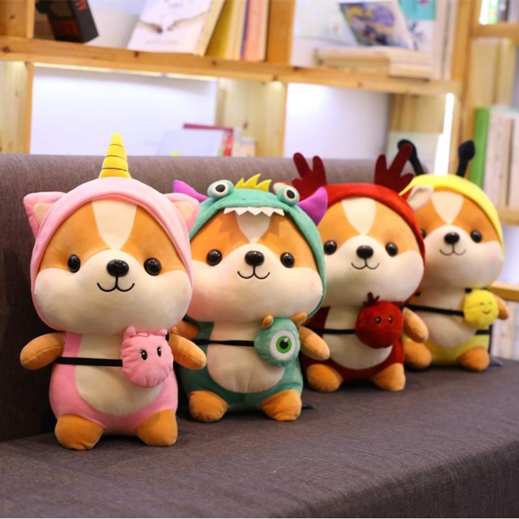 Gấu Bông Chó Shiba Cosplay Cute mềm mịn Size 25 cm | BigBuy360 - bigbuy360.vn