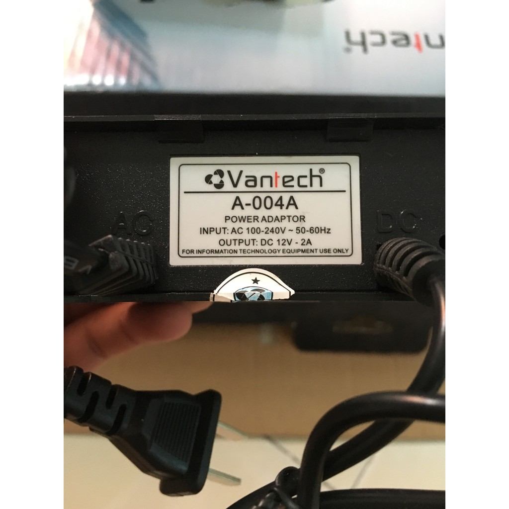 Nguồn camera 12V 2A Vantech A-004A - Chính hãng - VL