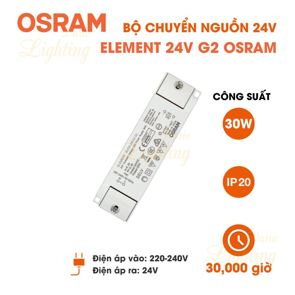 Bộ chuyển nguồn 24V OSRAM ELEMENT G2 - HÀNG CHÍNH HÃNG [Dòng điện ổn định] | BigBuy360 - bigbuy360.vn
