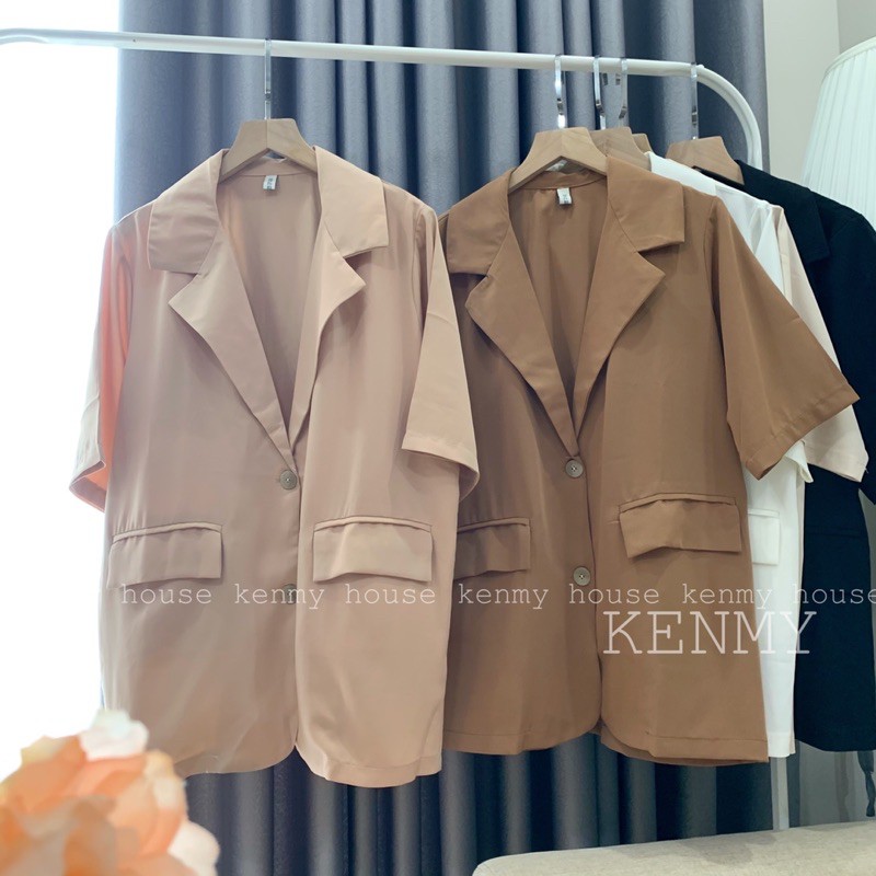 Áo blazer tay ngắn ulzzang [ HÌNH THẬT ]